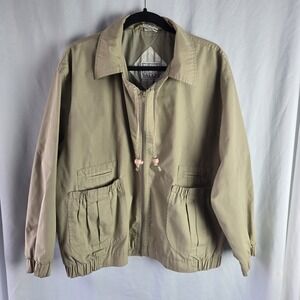 Misty Valley Vintage Womens 18W Tan Jacket Lightweight Preppy Retro Granny Chic‎